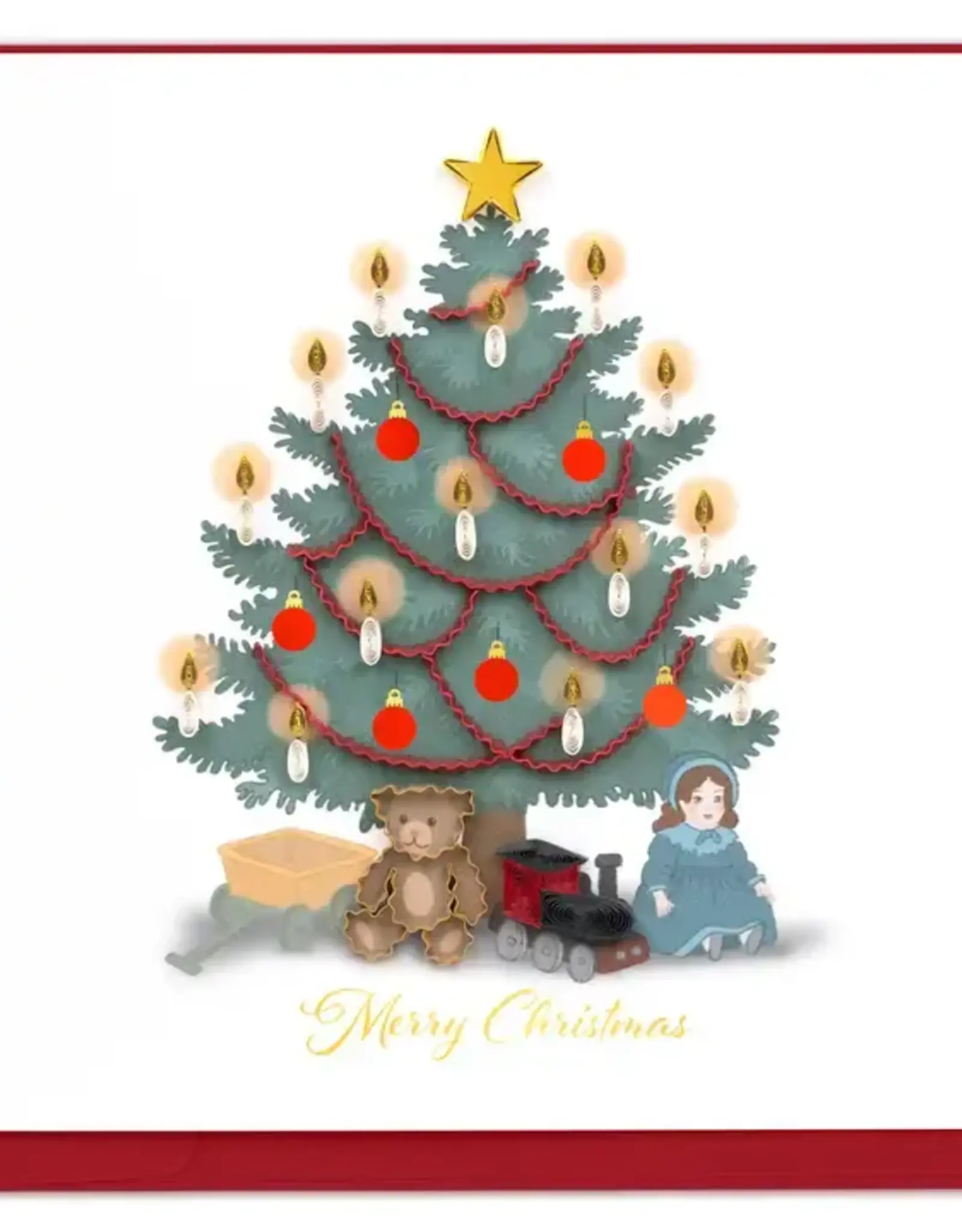 Quilling Card Quilled Vintage Christmas Tree Card