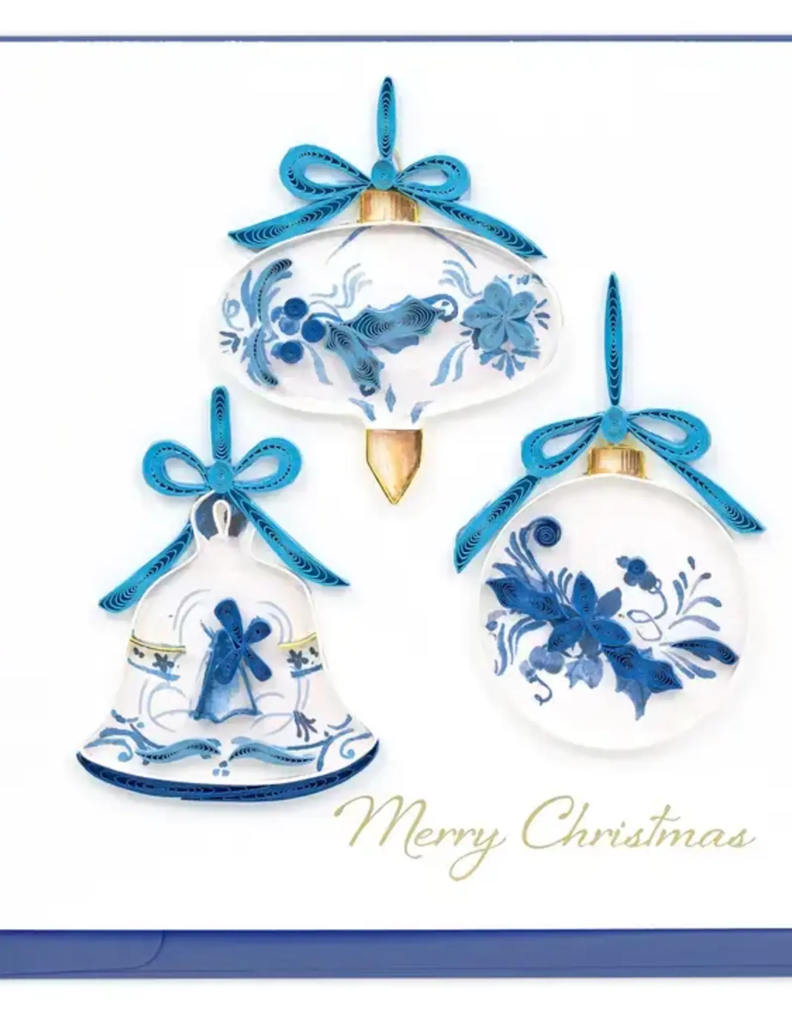 Quilling Card Quilled Delft Blue Ornaments Card