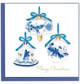 Quilling Card Quilled Delft Blue Ornaments Card