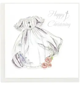 Quilling Card Quilled Christening Girl Card