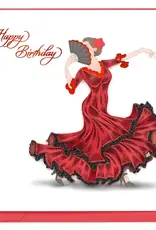 Quilling Card Quilled Flamenco Dancer Birthday Card