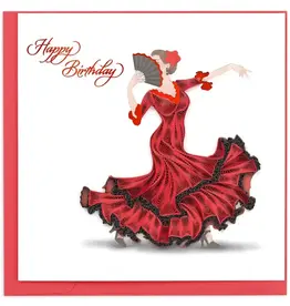 Quilling Card Quilled Flamenco Dancer Birthday Card