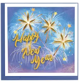 Quilling Card Quilled New Years Eve Card