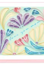 Quilling Card Quilled Bold Floral Mom Card
