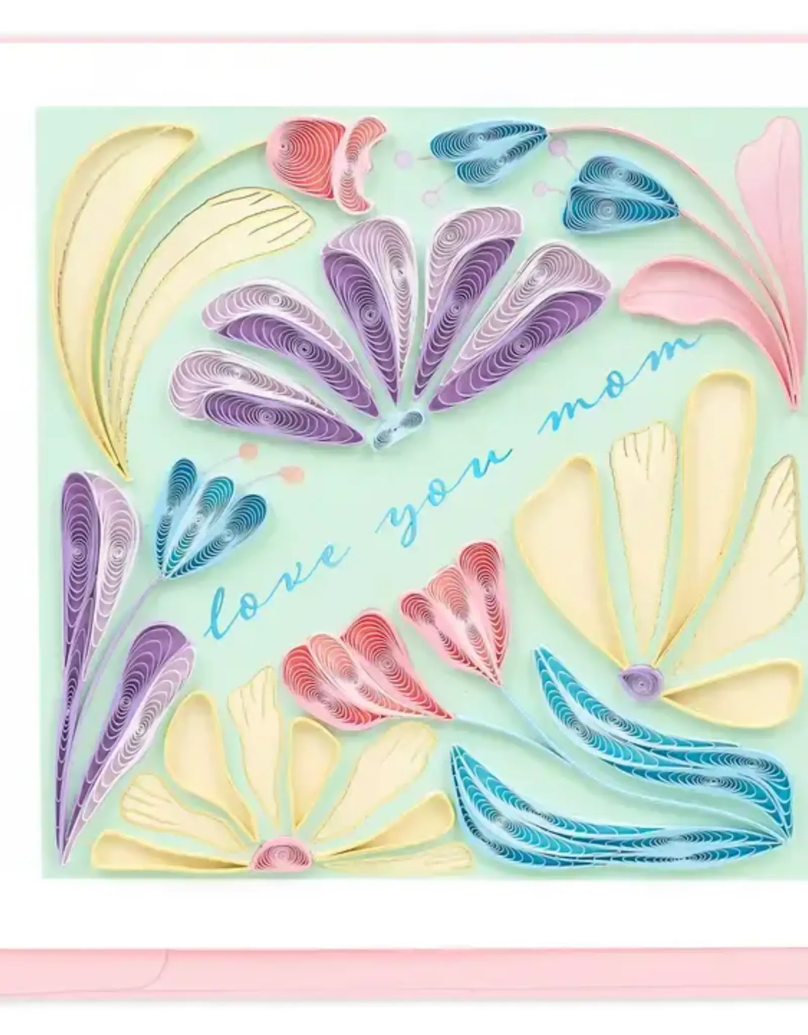 Quilling Card Quilled Bold Floral Mom Card