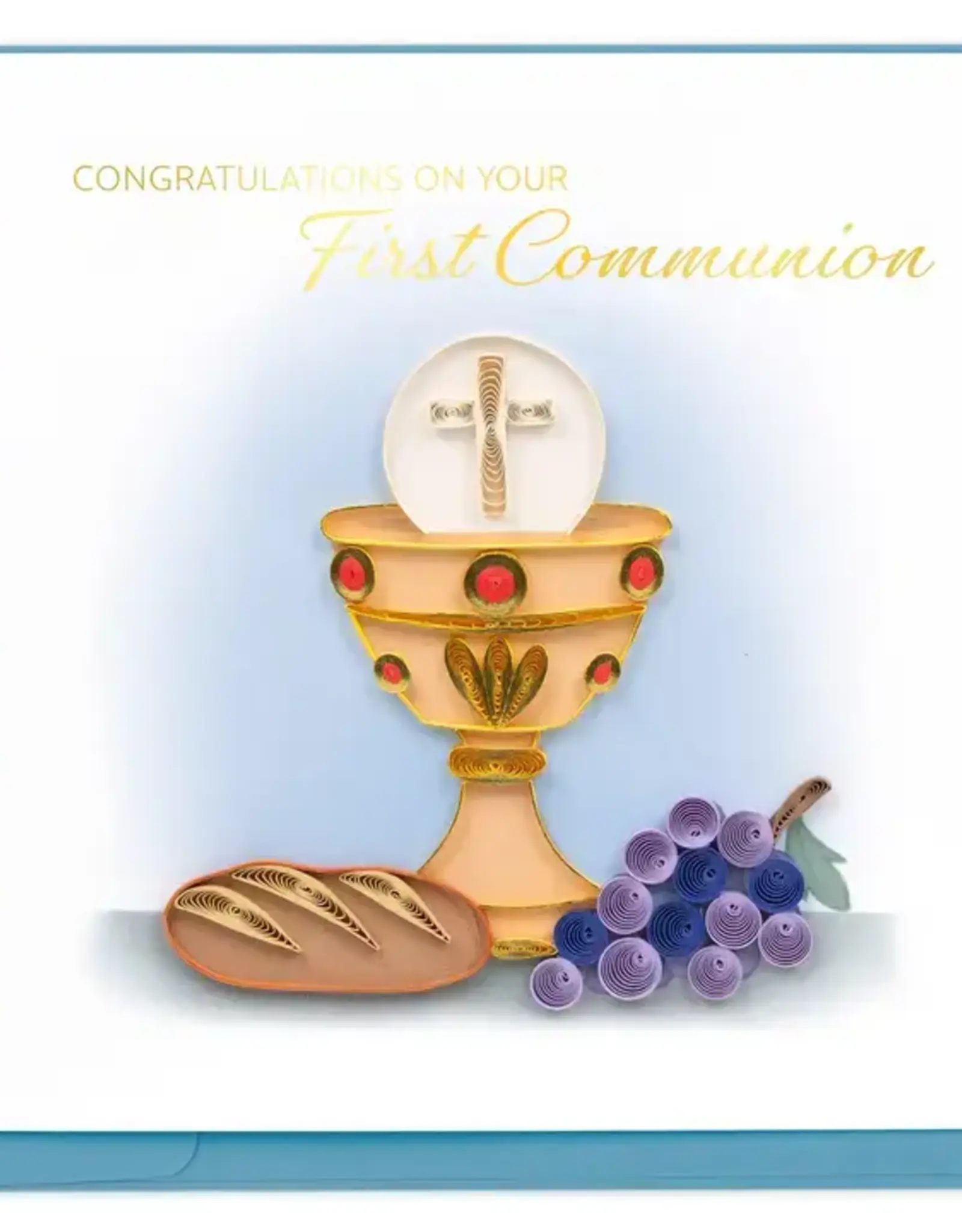 Quilling Card Quilled First Communion Card