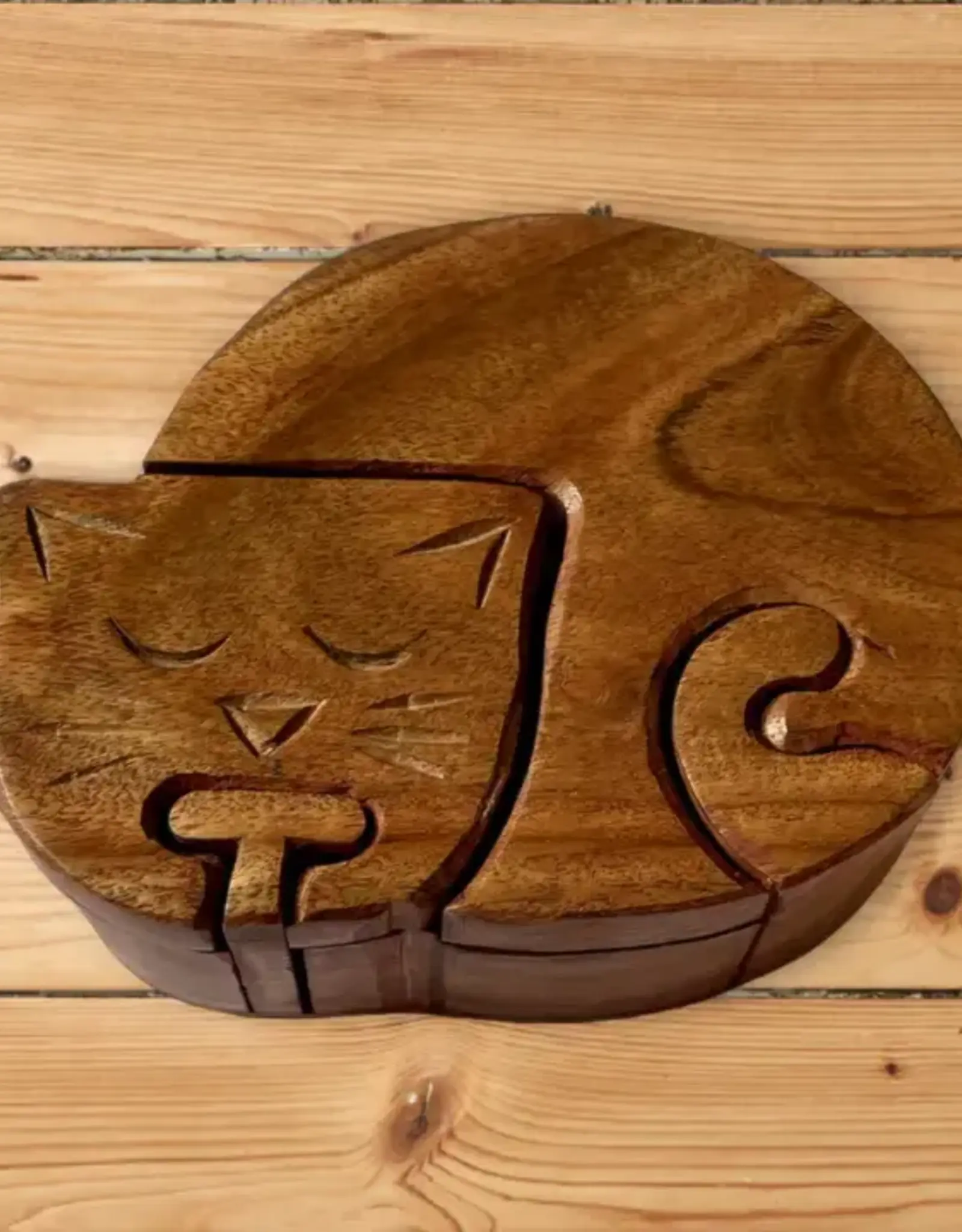 Hopes Unlimited Cat Puzzle Box