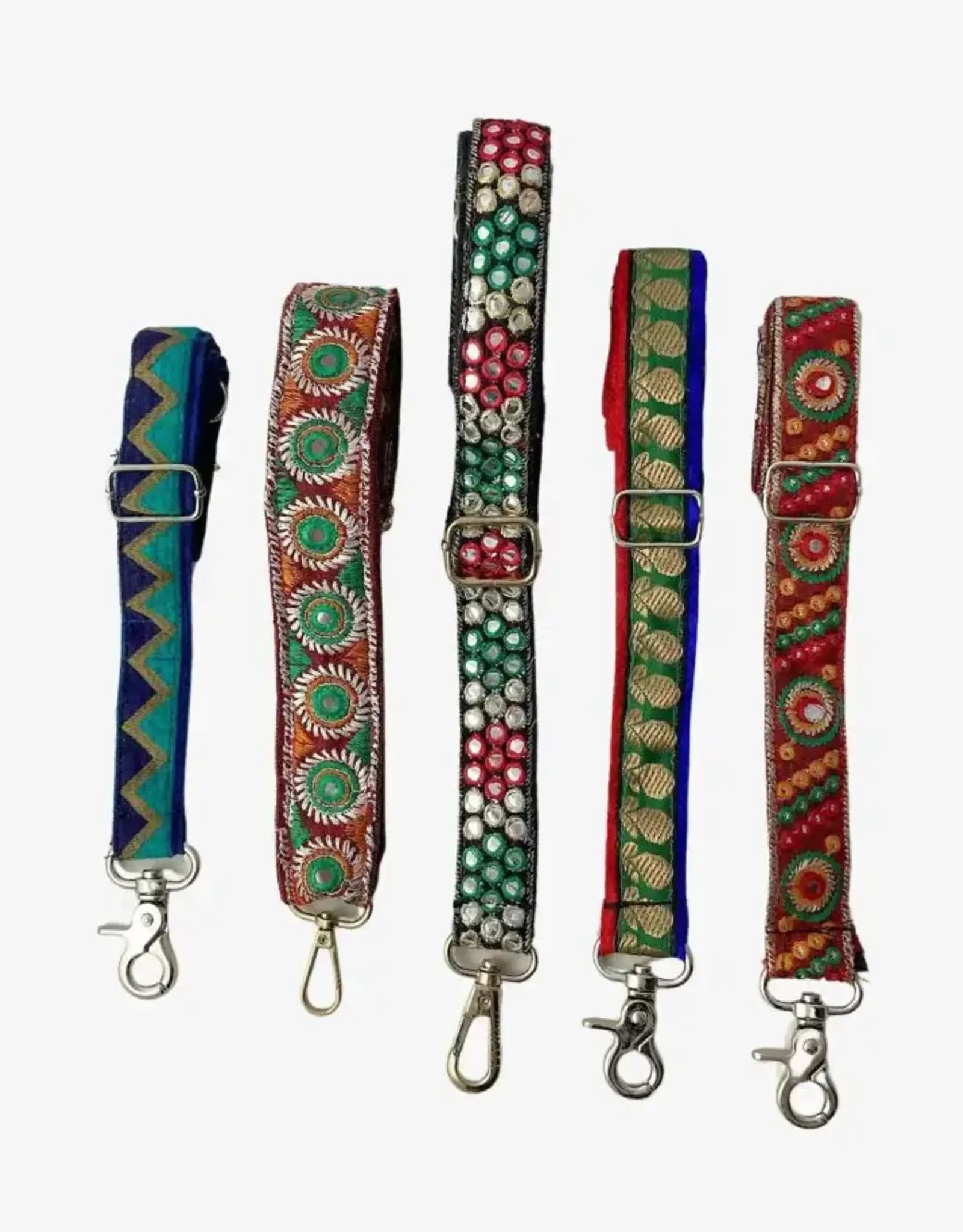 Ganesh Himal Handcrafted Recycled Sari Removable Bag Strap - Assorted
