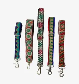 Ganesh Himal Handcrafted Recycled Sari Removable Bag Strap - Assorted