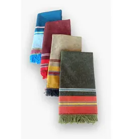 Ganesh Himal Cotton Fringe Napkin with Stripes - Assorted