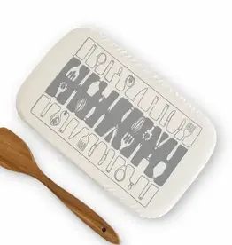 Halo Dish Covers Halo Dish and Casserole Cover Utensils Print  - Rectangle