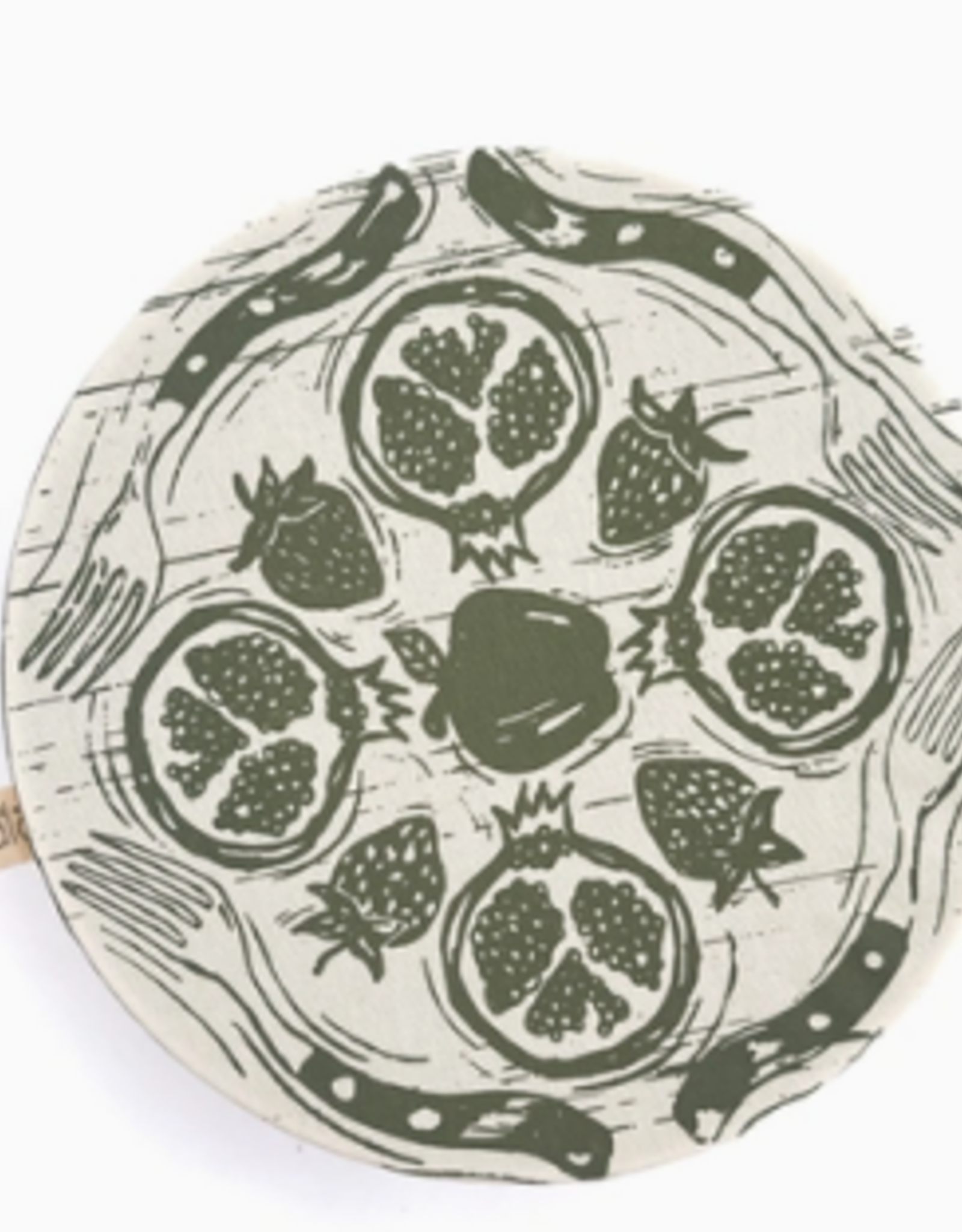 Halo Dish Covers Halo Bowl Cover Farm to Table Print  - Large Single Cover