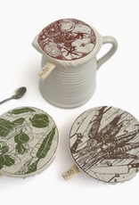 Halo Dish Covers Halo Bowl Cover Farm to Table Print  - Small Set of 3