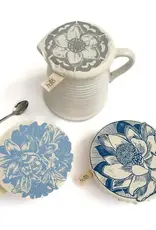 Halo Dish Covers Halo Bowl Cover Flower Print  - Small Set of 3