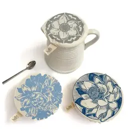 Halo Dish Covers Halo Bowl Cover Flower Print  - Small Set of 3