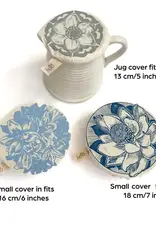 Halo Dish Covers Halo Bowl Cover Flower Print  - Small Set of 3