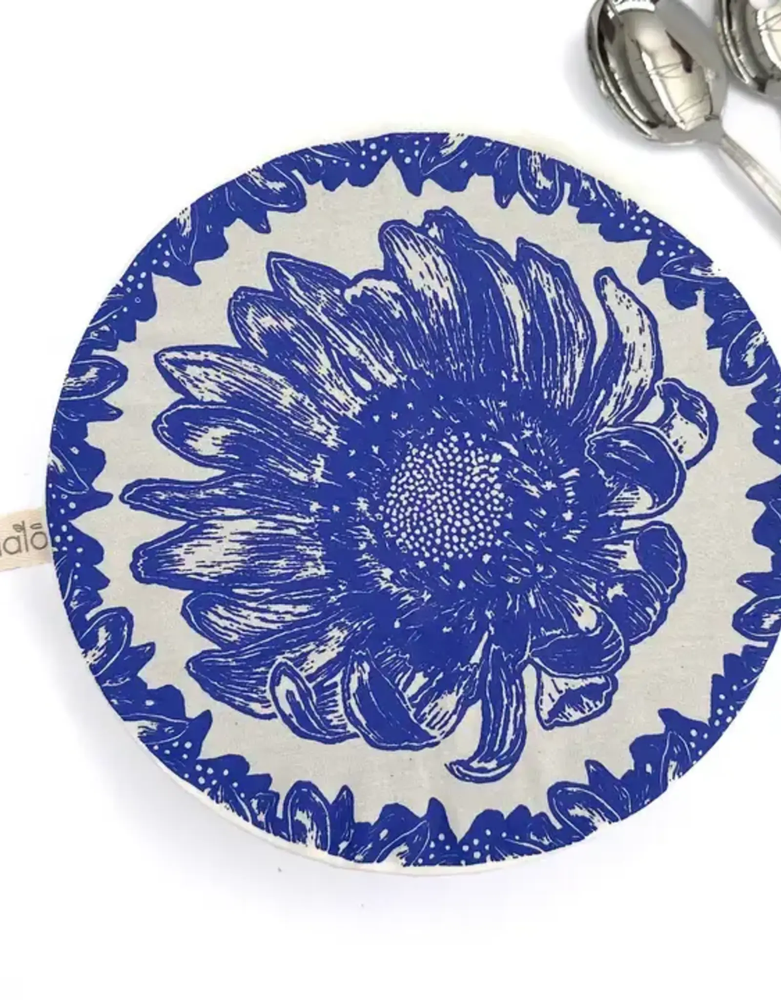 Halo Dish Covers Halo Bowl Cover Flower Print  - Large Single Cover