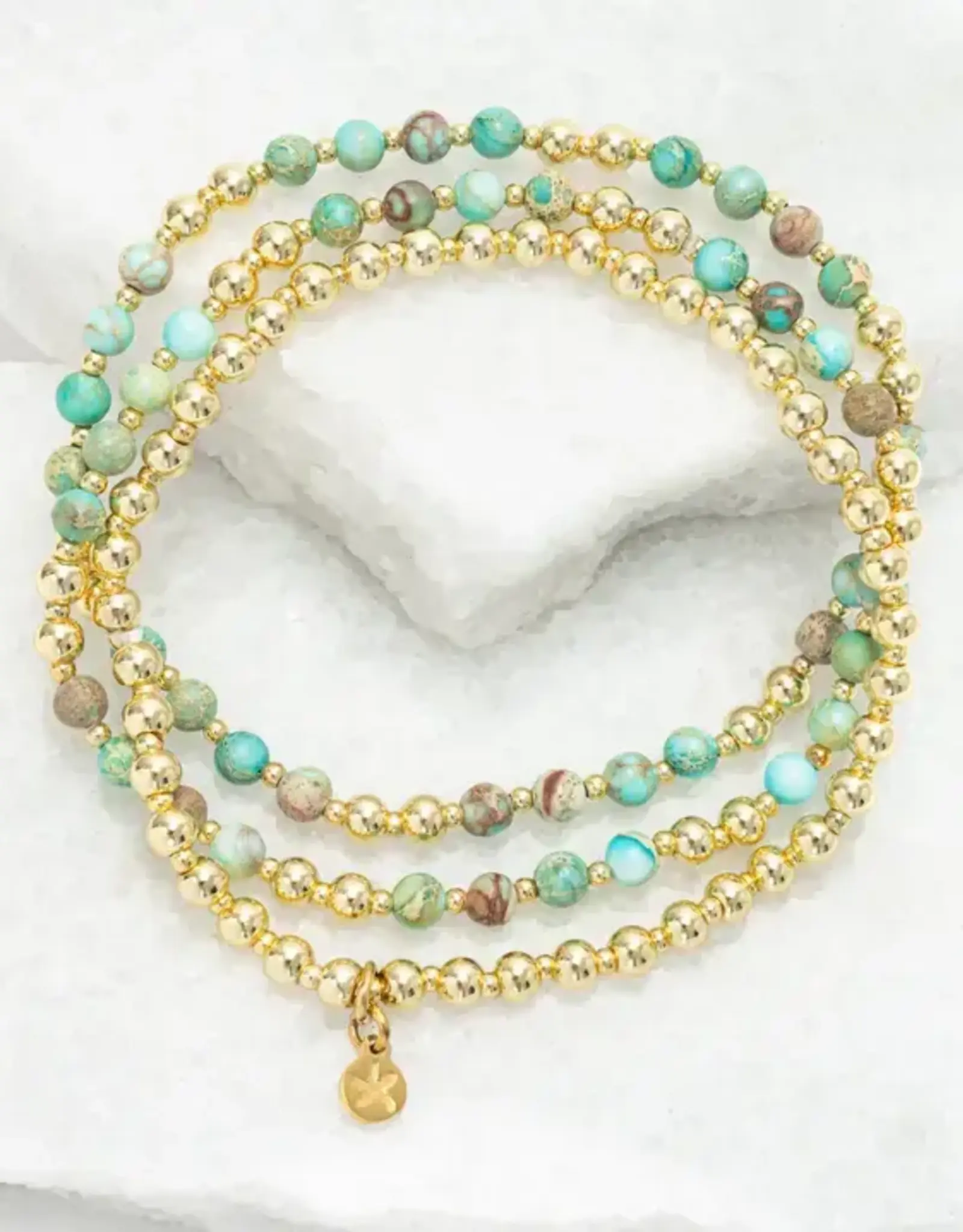 Starfish Project Light We Carry Bracelet Set in Turquoise