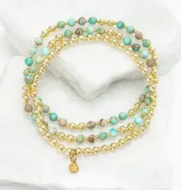 Starfish Project Light We Carry Bracelet Set in Turquoise