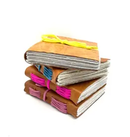 Papillon Leather Color Splash Journal (Assorted Colors)