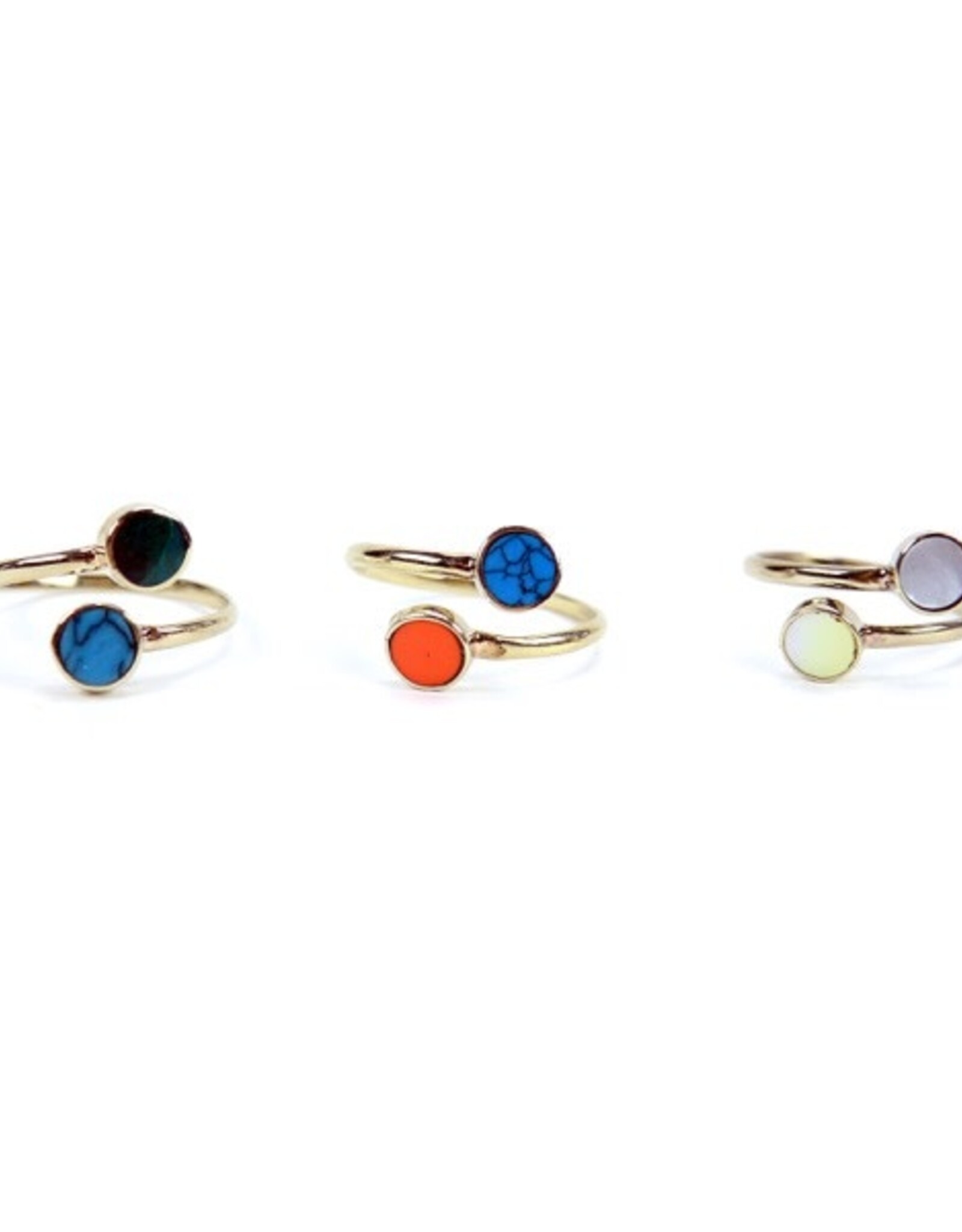 Minga Fair Trade Mini Twin Stone Ring