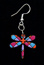 Minga Fair Trade Bright Carved Wood Earrings (Assorted)