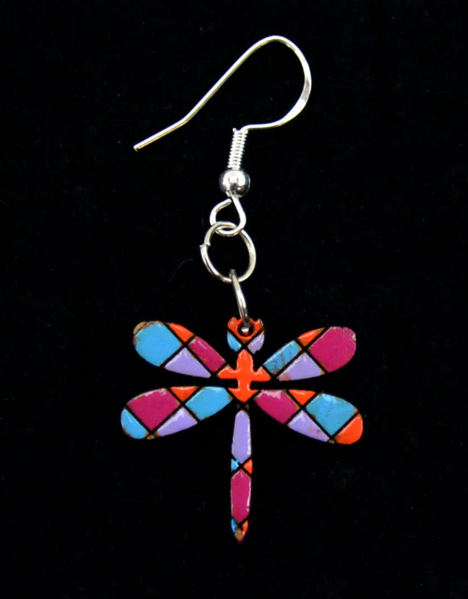 Minga Fair Trade Bright Carved Wood Earrings (Assorted)