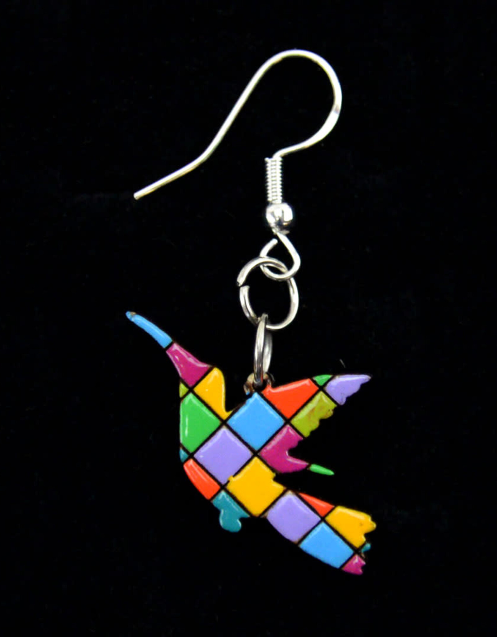 Minga Fair Trade Bright Carved Wood Earrings (Assorted)