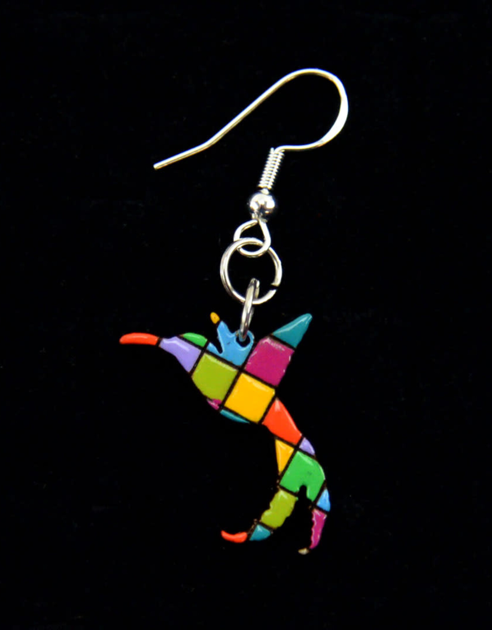 Minga Fair Trade Bright Carved Wood Earrings (Assorted)