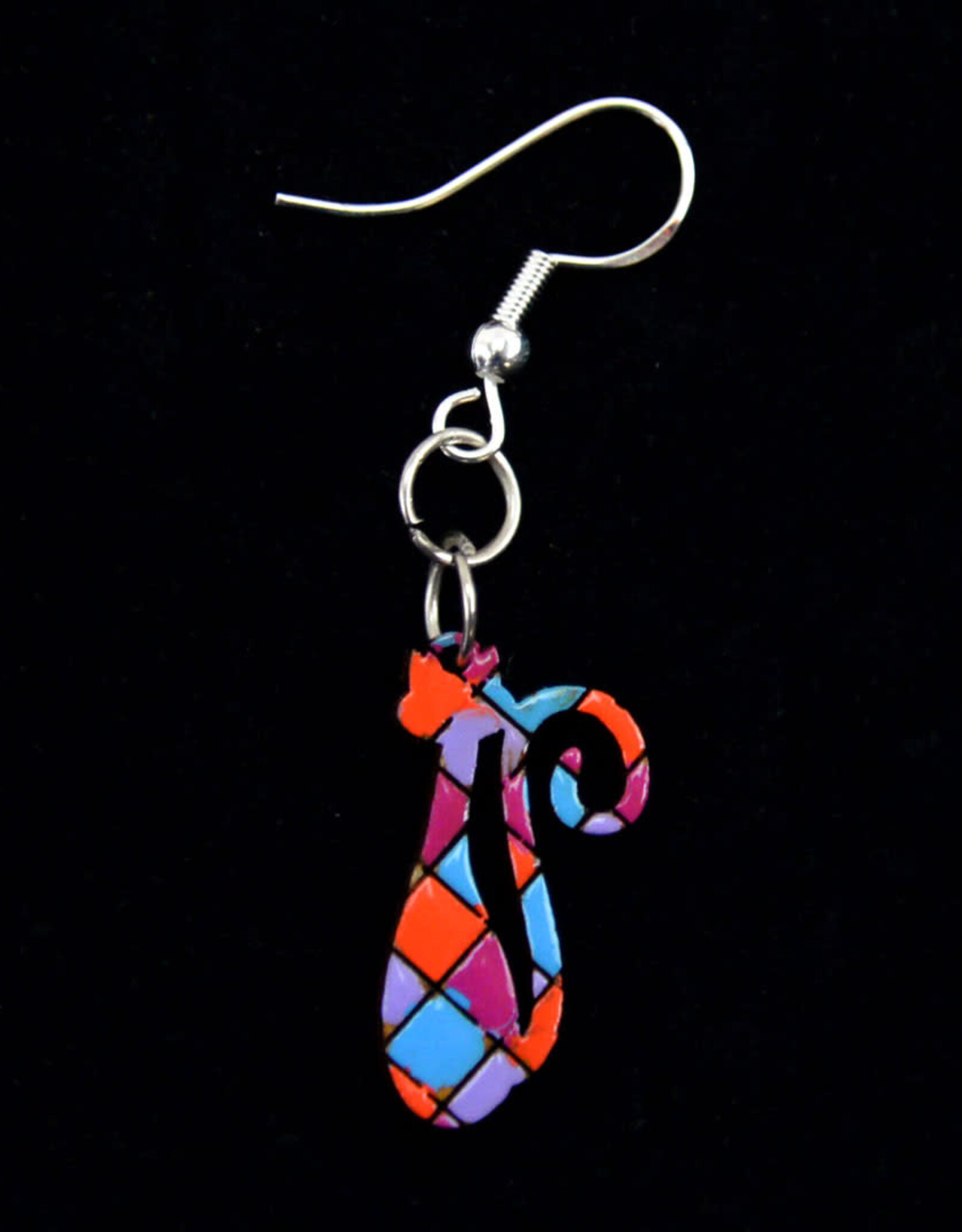 Minga Fair Trade Bright Carved Wood Earrings (Assorted)
