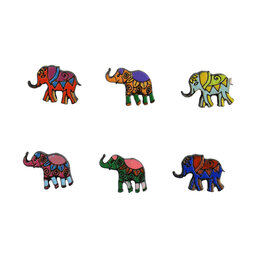 Minga Fair Trade Bright Wooden Stud Earrings (Assorted)