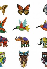 Minga Fair Trade Bright Wooden Stud Earrings (Assorted)