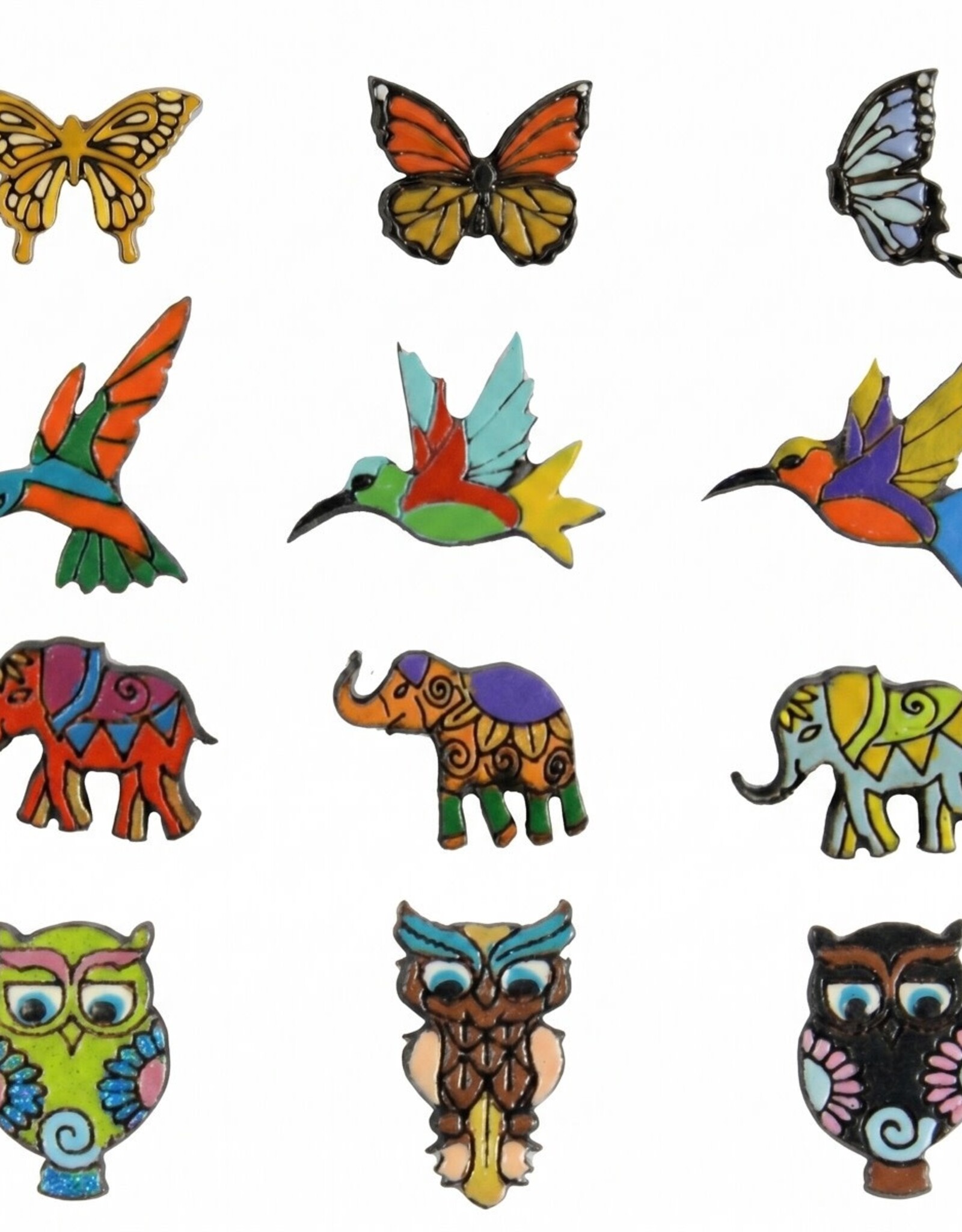 Minga Fair Trade Bright Wooden Stud Earrings (Assorted)