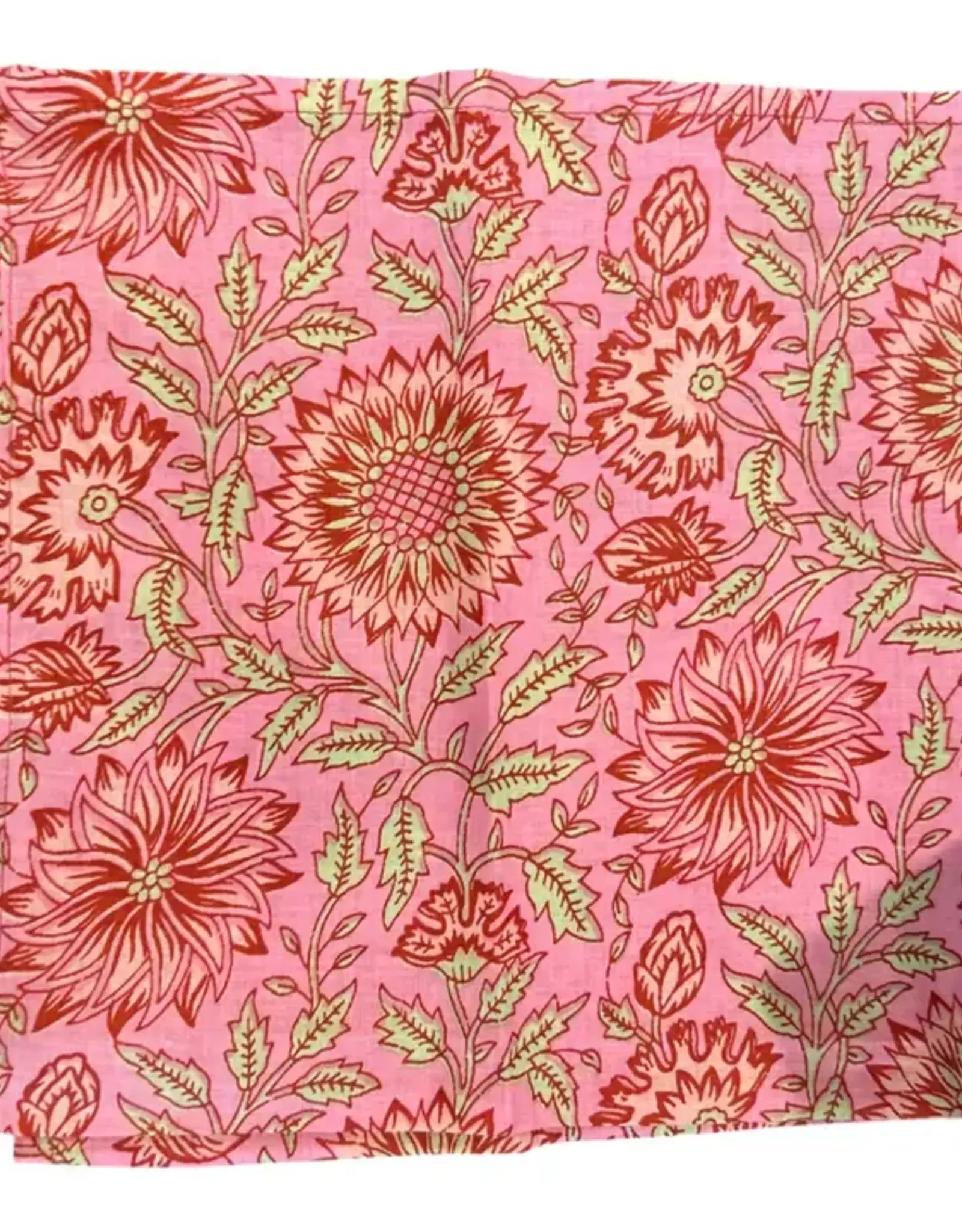Hopes Unlimited Printed Cotton Napkins Pink Floral