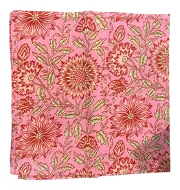 Hopes Unlimited Printed Cotton Napkins Pink Floral