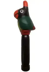 One World Projects Large Wood and Clay Bird Flute - Parrot