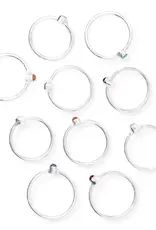 Matr Boomie Dhera Assorted Semi-Precious Stone Ring - Silver