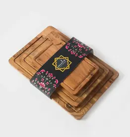 Mela Artisans Acacia Wood Cutting Board Set