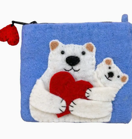 dZi Handmade Love Bear Coin Purse
