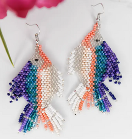 Lucia's Imports Beaded Fish Earrings