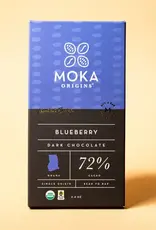 Moka Origins Blueberry Chocolate Bar 72%
