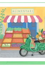 Quilling Card Quilled Vespa & Market Greeting Card