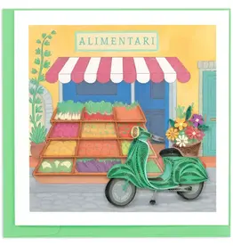 Quilling Card Quilled Vespa & Market Greeting Card