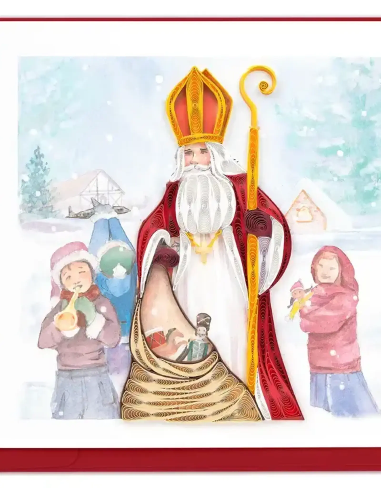 Quilling Card Quilled St. Nicholas Greeting Card