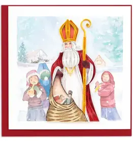 Quilling Card Quilled St. Nicholas Greeting Card
