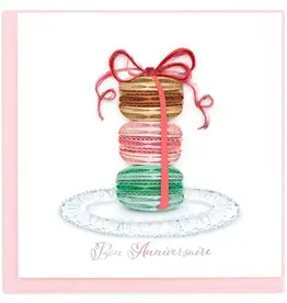 Quilling Card Quilled Birthday Macarons (French) Greeting Card