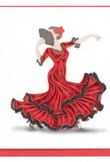 Quilling Card Quilled Flamenco Dancer Greeting Card