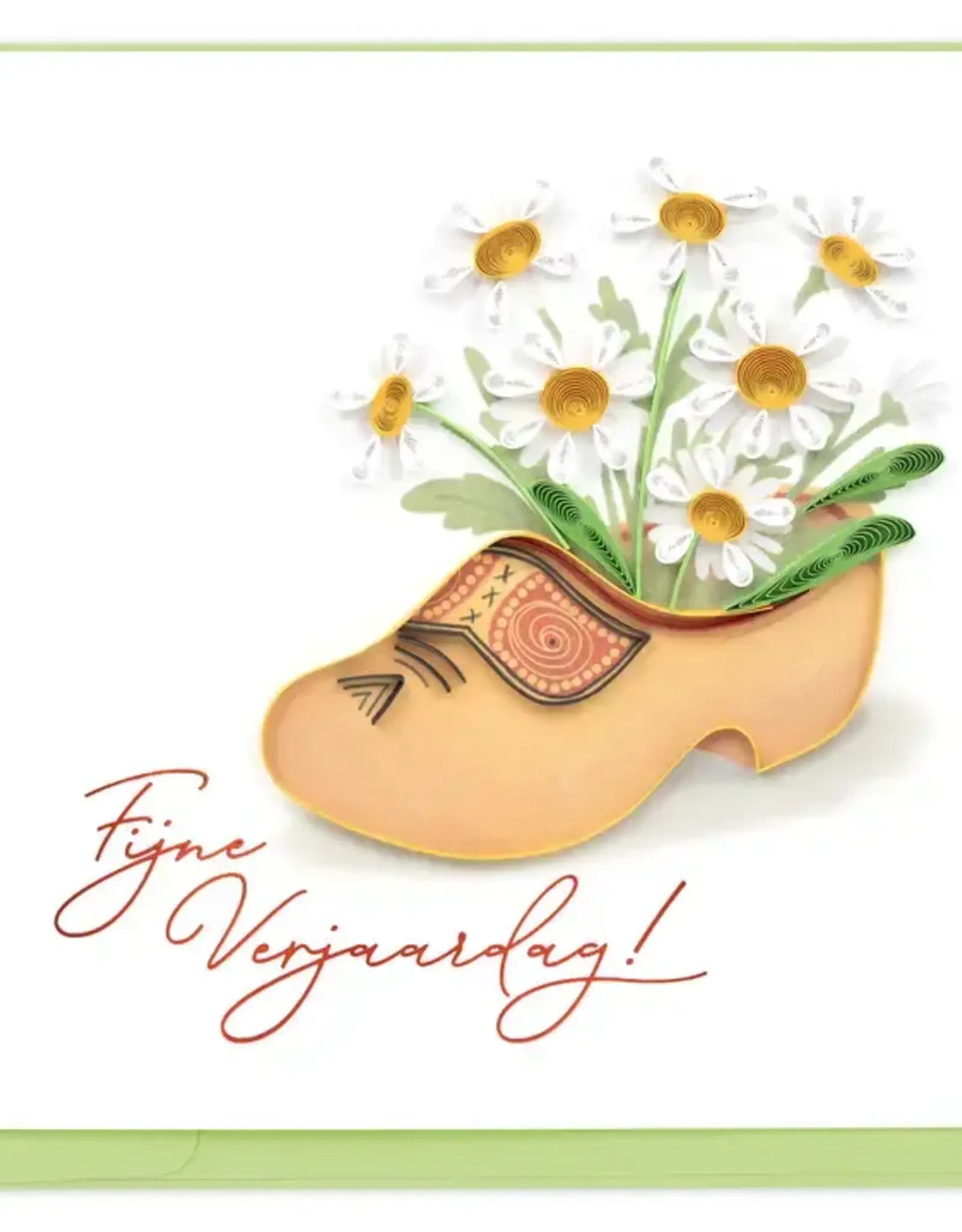 Quilling Card Quilled Dutch Clogs Birthday (Dutch) Greeting Card