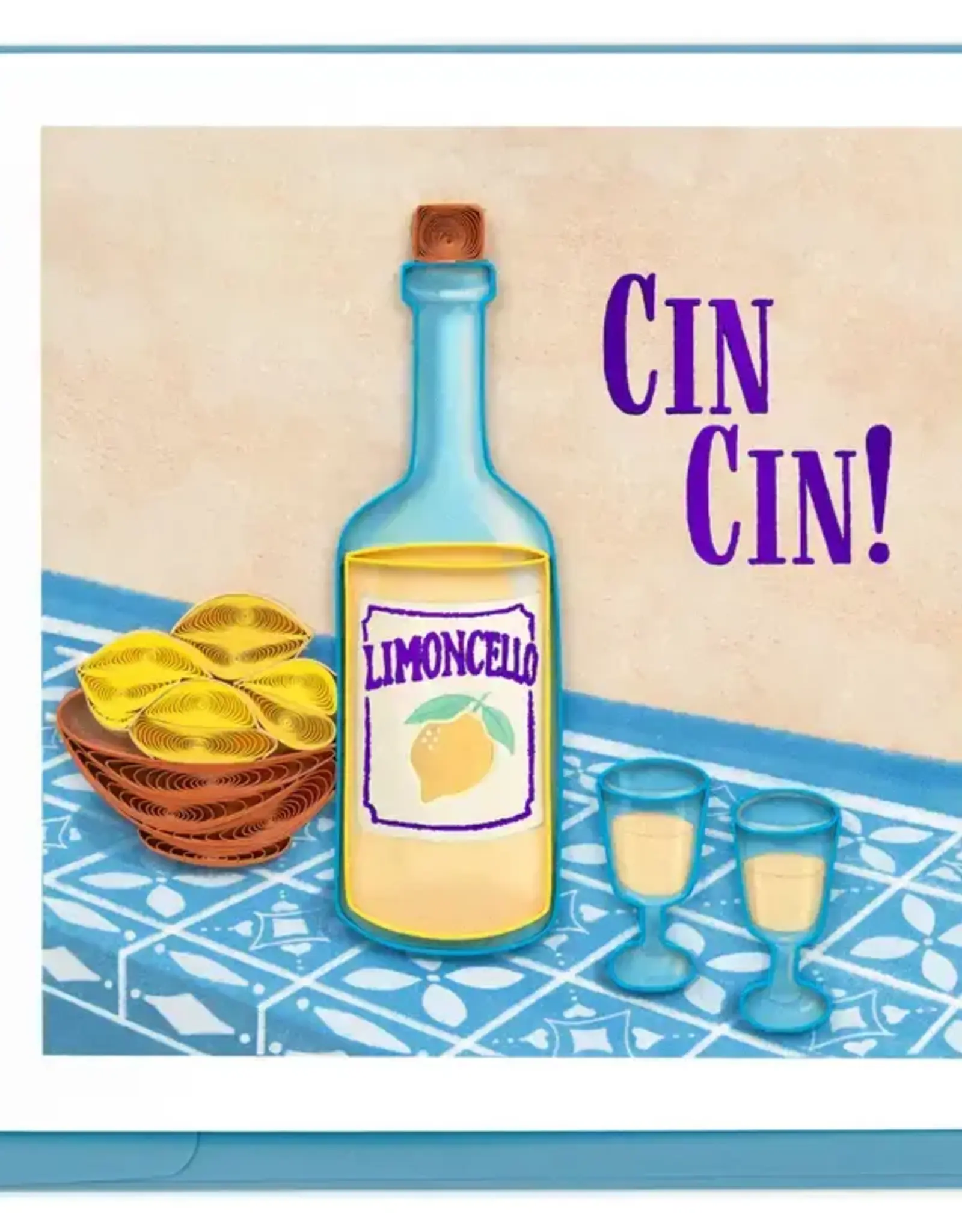 Quilling Card Quilled Limoncello (Italian) Greeting Card