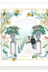 Quilling Card Quilled Tuscan Wedding  Greeting Card